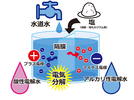 電解水のしくみ